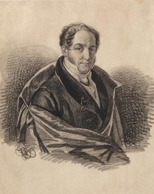Portrait of Alexander Ivanovich Lorer (1779-1824), 1820s. Creator: Hampeln, Carl, von (1794-after 1880).