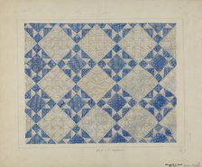 Padded Coverlet, c. 1937. Creator: Edward L Loper.