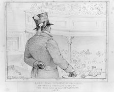 Sketch of Lord Russell MP, Receiving the Freedom of the City, 1859. Creator: Edward William Cooke.