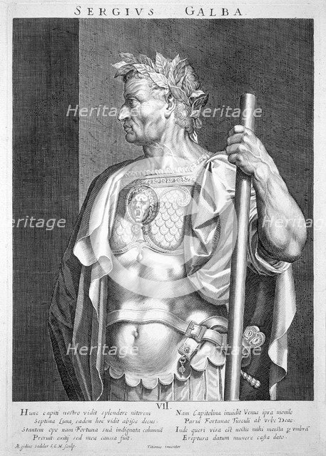 Servius Sulpicius Galba, Roman Emperor, (c1590-1629). Artist: Aegidius Sadeler II