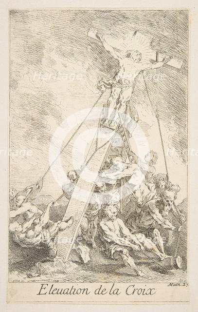 Elevation of the Cross.n.d. Creators: Claude Gillot, Jacques Gabriel Huquier.