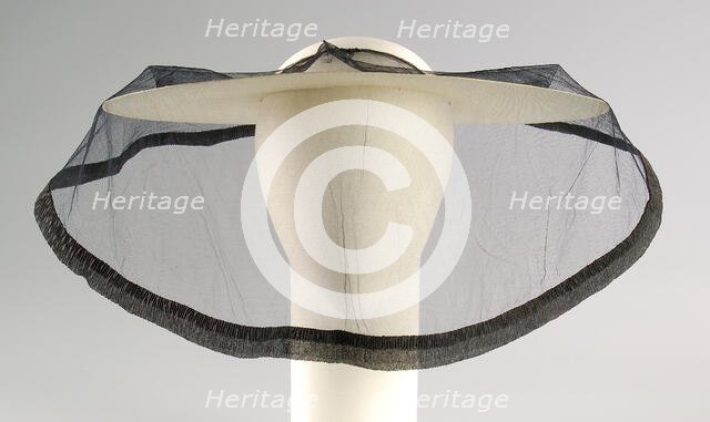 Mourning veil, American, 1870-75. Creator: Unknown.