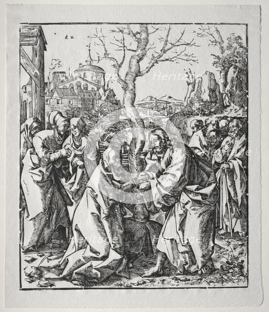 Christ Taking Leave of his Mother. Creator: Wolf Traut (German, c. 1486-1520).