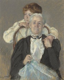 Portrait Of Mrs. Cyrus J. Lawrence With Her Grandson R. Lawrence Oakley, c1898. Creator: Mary Cassatt.