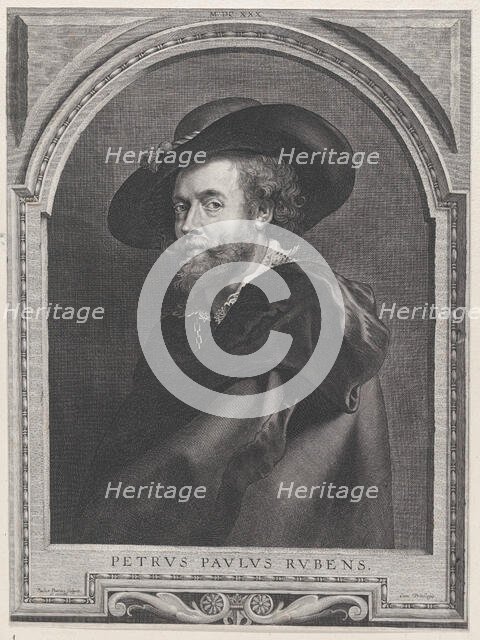 Portrait of Peter Paul Rubens, aged 46, 1630., 1630. Creator: Paulus Pontius.