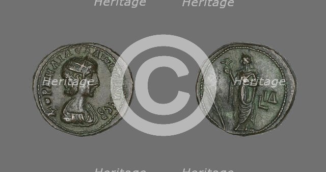 Coin Portraying Empress Salonina, 266-267. Creator: Unknown.
