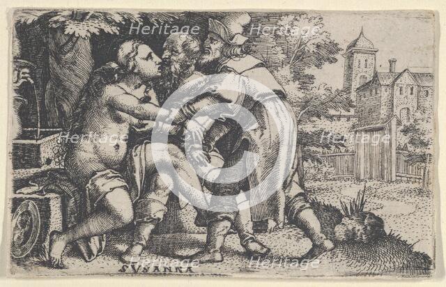 Susanna and the Elders. Creator: Georg Pencz.