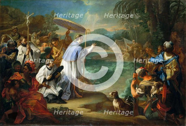 The Miracle of Saint Turibio, Archbishop of Lima, 1726. Creator: Conca, Sebastiano (1680-1764).
