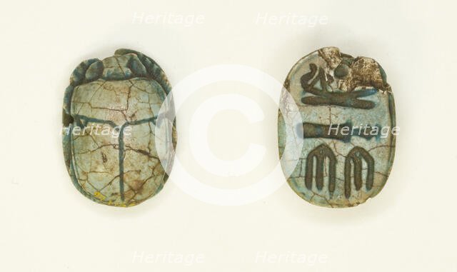 Scarab: Wish Formula, Egypt, Third Intermediate Period, Dynasties 21-25 (about 1069-664 BCE). Creator: Unknown.
