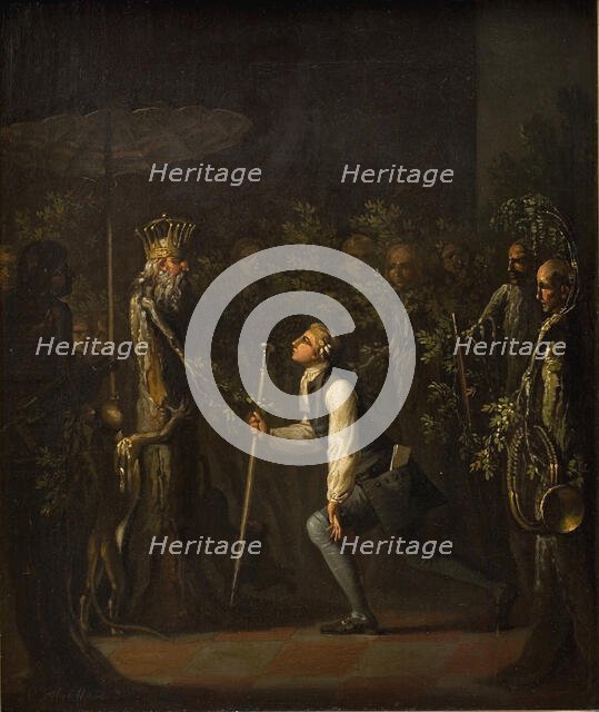 The Potuans are Surprised to see Niels Klim Genuflect in front of the Wise Prince., 1785-1787. Creator: Nicolai Abraham Abildgaard.