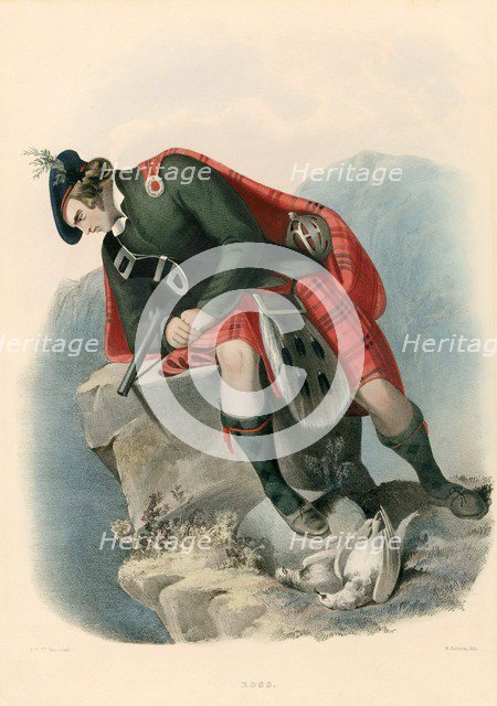 Ross, from The Clans of the Scottish Highlands, pub. 1845 (colour lithograph)