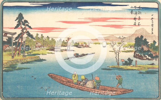 A View of Late Spring at Masaki, 1831., 1831. Creator: Ando Hiroshige.