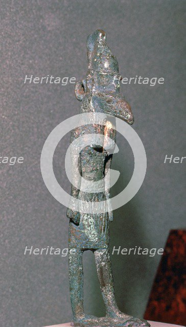 Bronze statuette of the Egyptian god Set. Artist: Unknown