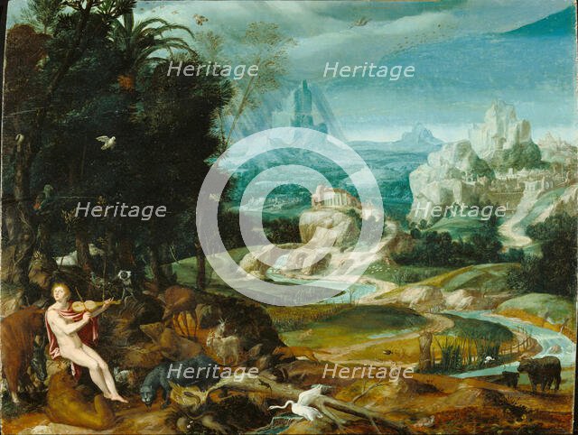 Landscape with Orpheus, 16th century, about 1570. Creator: Unknown.