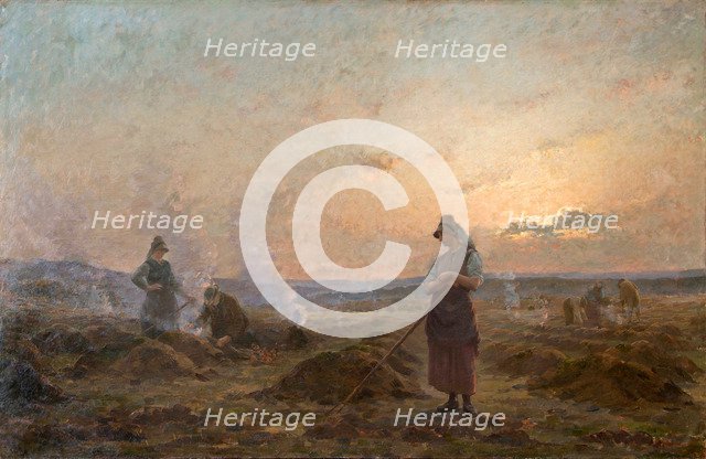 Evening in the Ardennes. Artist: Raeymaekers, Jules (1833-1904)