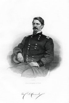 Winfield Scott Hancock , Union general, 1862-1867.Artist: J Rogers