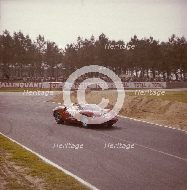 A Ferrari 250 P at Le Mans, France, 1963. Artist: Unknown