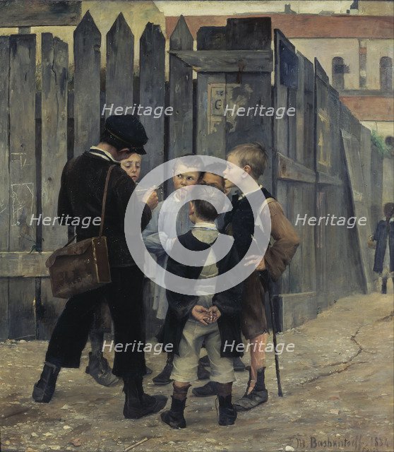 A meeting, 1884. Artist: Bashkirtseva, Maria Konstantinovna (1860-1884)