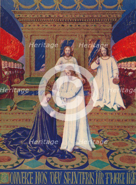 'The Virgin's Coronation', c1455, (1939). Artist: Jean Fouquet.