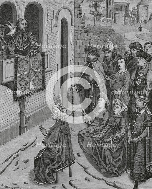 How Heraclius turned the Jews out of Jerusalem, 135 AD, (15th century), (1878).  Creator: Unknown.