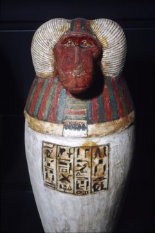 Thoth as Baboon, Canopic Jar, 22nd Dynasty, c1550BC-1069 BC. Artist: Unknown.