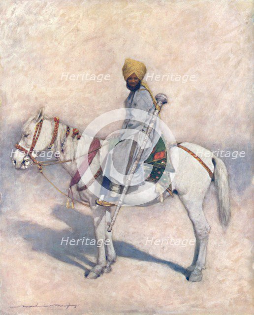 'A Mounted Mace-bearer', 1903. Artist: Mortimer L Menpes.