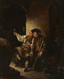 Wine Drinkers, 19th century. Creator: Unknown.