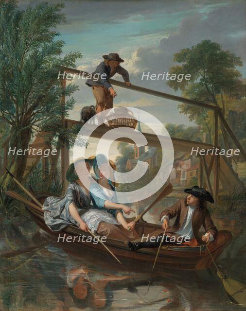 The anglers, c.1744. Creator: Nicolaas Verkolje.