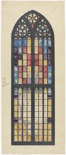 Design for window in the South Transept of the Dom in Utrecht, 1878-1938. Creator: Richard Roland Holst.