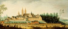 View of the Abbey of Egmond-Binnen, 1638. Creator: Claes Jacobsz van der Heck.