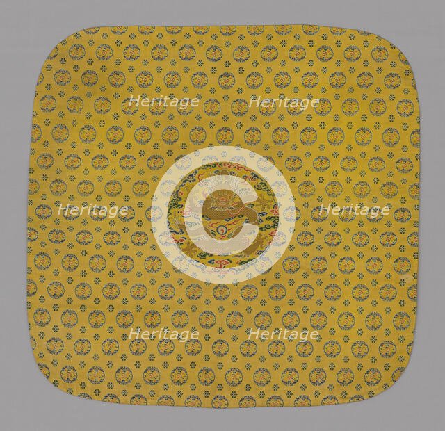 Cushion Cover, China, Qing dynasty (1644-1911), 1700/50. Creator: Unknown.