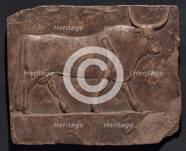 Relief of a Bull, Egypt, Early Ptolemaic Period, about 300 BCE. Creator: Unknown.