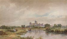 'A Castle by a River', c1851, (1938). Artist: Alfred Vickers.