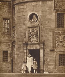 'The Queen at Her Old Home', Glamis Castle, c1936 (1937). Artist: Unknown.