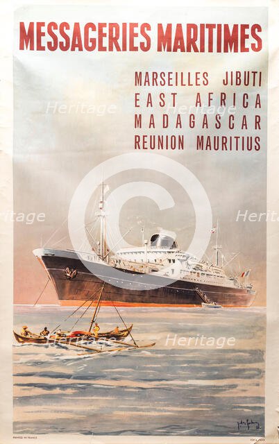 Messageries Maritimes, 1958. Creator: De Gachons, Jean (1871-1951).