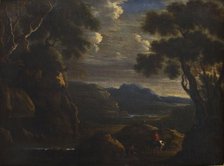Landscape with a Man on Horseback, 2nd half of 17th century.