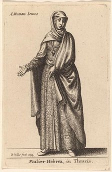 Mulier Hebrea in Tracia, 1644. Creator: Wenceslaus Hollar.