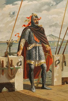 Roger of Lauria (1245-1305), Italian marine and military in the service of the Crown of..., 1890.  Creator: Unknown.