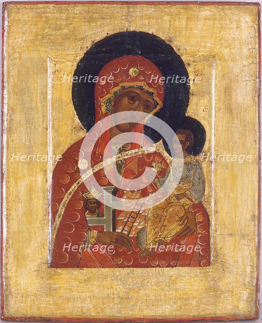 The Virgin The Mountain torn out not by Hands. Artist: Russian icon 