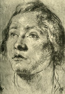 'Head of a Young Man', mid 18th century, (1928). Artist: Giovanni Battista Tiepolo.