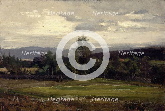 Fields at Hedmark in Summer, 1875. Creator: Gerhard Munthe.