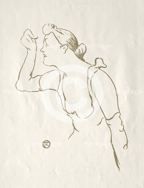 Paula Brébion, 1893. Creator: Henri de Toulouse-Lautrec (French, 1864-1901).