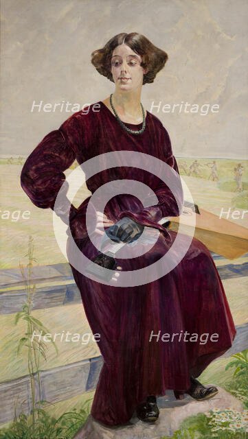 The Finished Song-Portrait of Róza Aleksandrowicz, 1919. Creator: Jacek Malczewski.