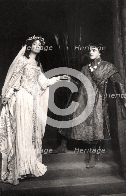 Dorothea Baird (1875-1933) and Harcourt Williams (1880-1957) in Paola and Francesca, 1907.Artist: Foulsham and Banfield