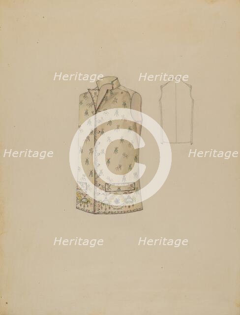 Waistcoat, c. 1936. Creator: Rosalia Lane.