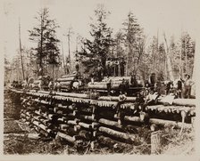 Lumbering Days in Ludington, Michigan, 1890. Creator: H. J. Hansen.