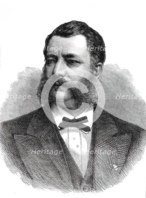 The American Centennial Festival Exbhition at Philadelphia: the Hon. Mr. Alfred T. Goshorn...1876. Creator: Unknown.