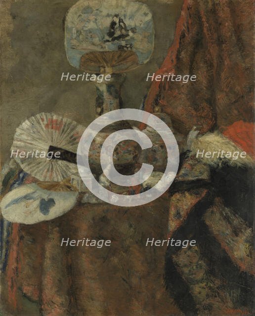 Still Life with Chinoiseries, 1880. Creator: James Ensor.
