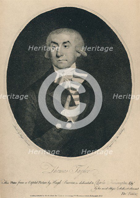 'Thomas Tayler, Master of Lloyd's Coffee House, 1774-1796', (1928). Artist: Unknown.