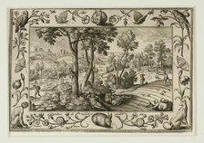 The Enemy Sowing Tares Among the Wheat, from Landscapes with Old and New Testament Scenes and..., 15 Creator: Adriaen Collaert.